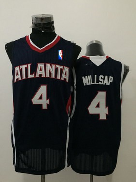 Atlanta Hawks #4 Paul Millsap Navy Blue Swingman Jersey - Zenithce