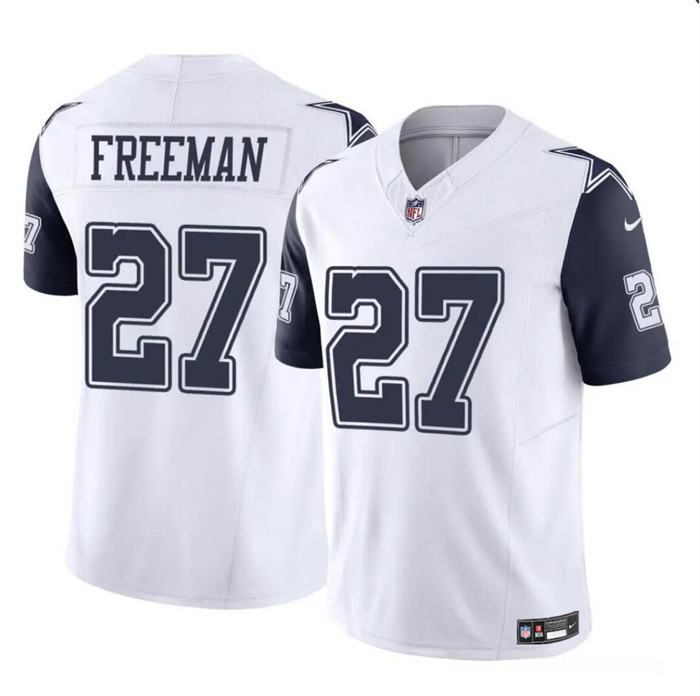 Dallas Cowboys #27 Royce Freeman White 2023 F.U.S.E Color Rush Limited Stitched Jersey - Zenithce