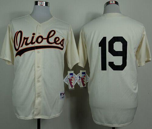 Orioles #19 Chris Davis Cream 1954 Turn Back The Clock Stitched Jersey - Zenithce