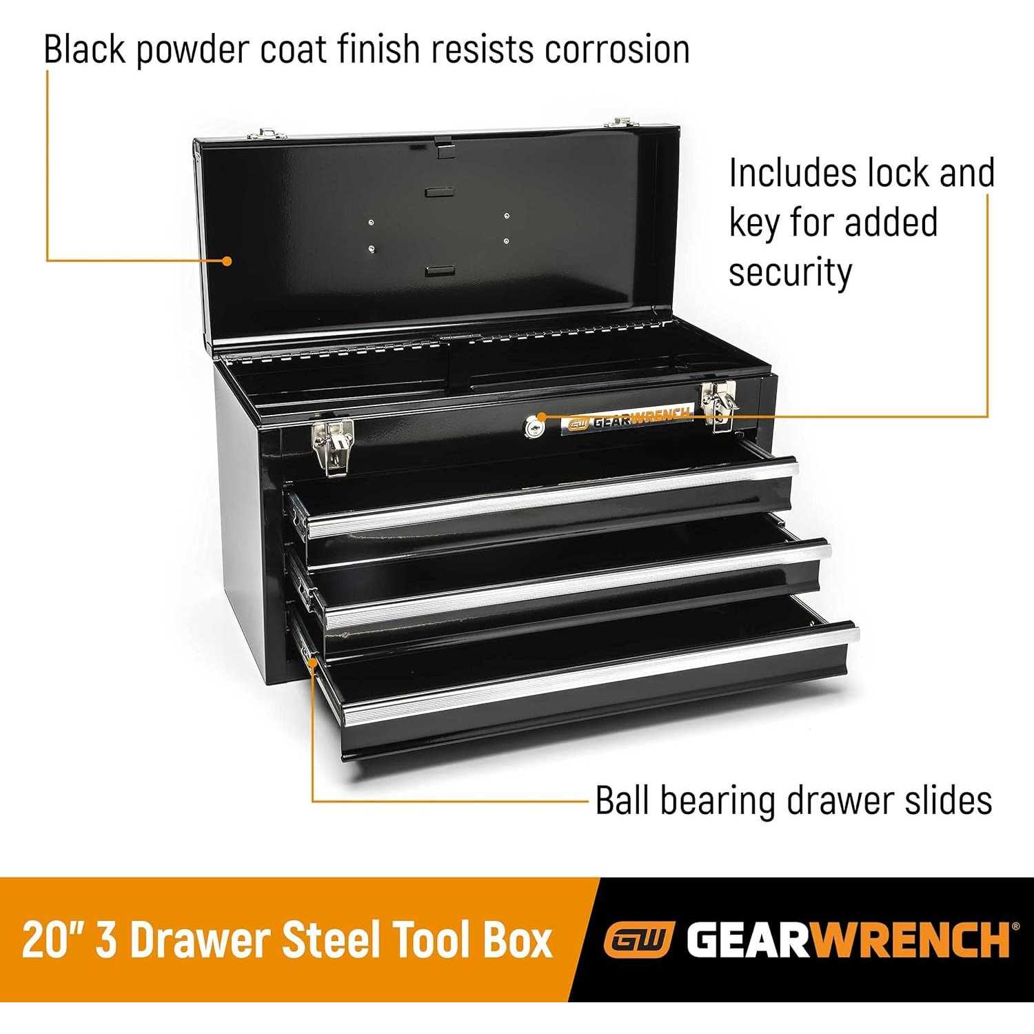 Gearwrench 29 Pc. 1/4 3/8 1/2 Drive Chrome Tool Accessories Set with EVA Foam Tray 86523 - Zenithce
