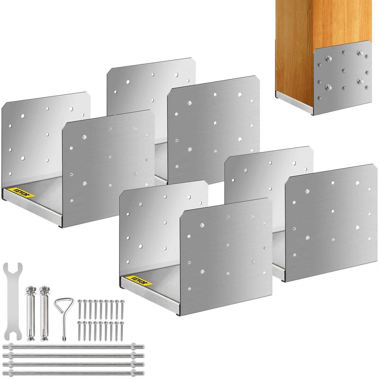VEVOR Standoff Post Base Adjustable Post Base Adjustable Post Anchor Drawing Surface - Zenithce