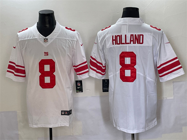 New York Giants #8 Jevon Holland White 2025 Vapor Untouchable Limited Football Stitched Jersey - Zenithce
