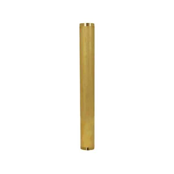 The Plumber’s Choice 1-1/2 in. x 12 in. Brass Threaded Tube for Tubular Drain Applications - Zenithce