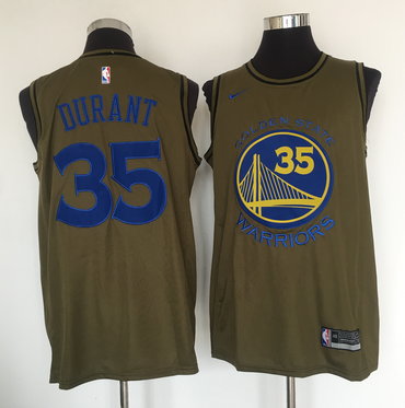 Golden State Warriors #35 Kevin Durant Olive Swingman Jersey - Zenithce