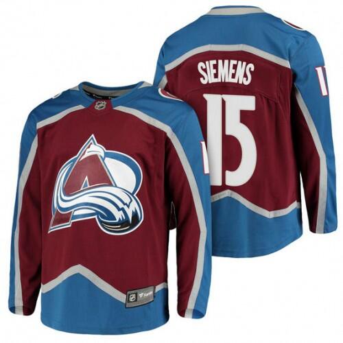 Colorado Avalanche #15 Duncan Siemens Red Stitched Jersey - Zenithce