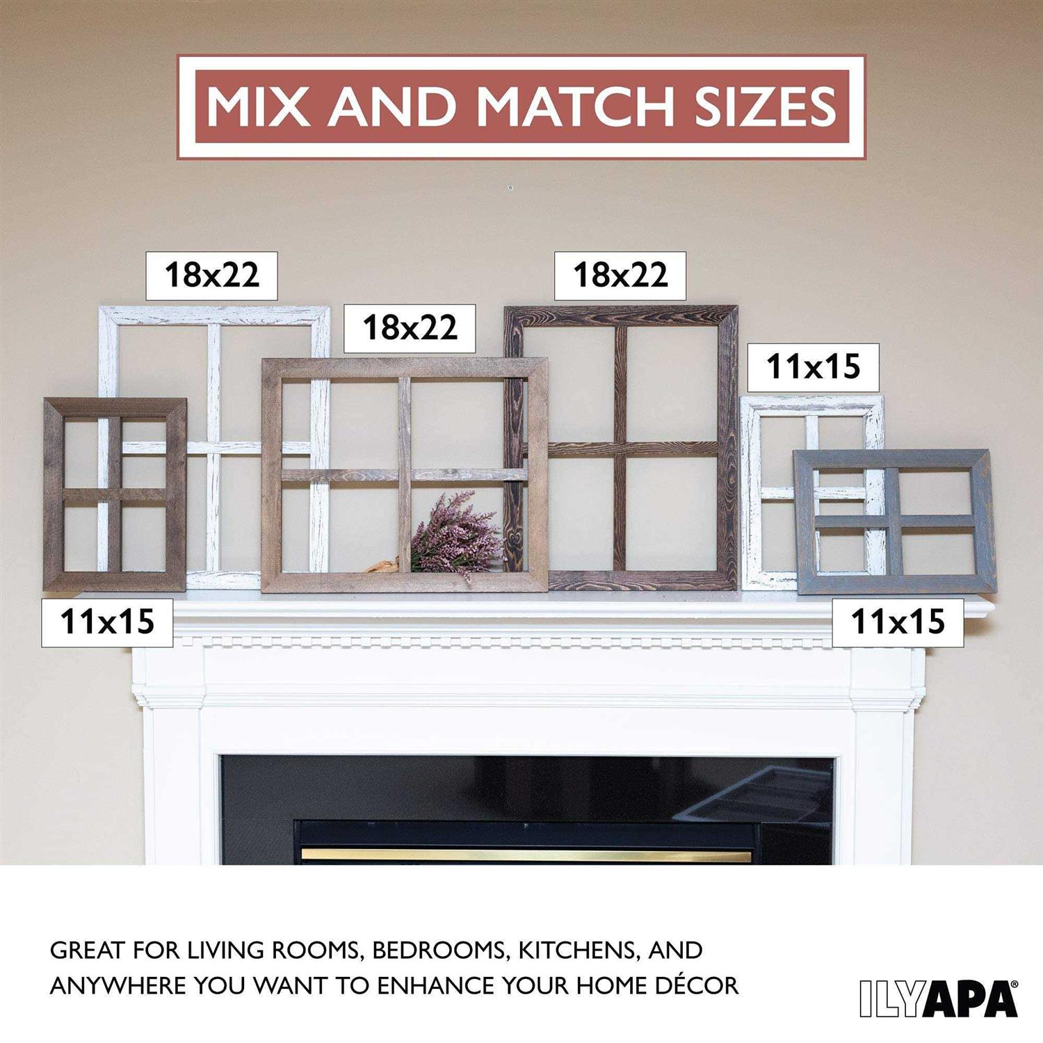 Ilyapa Window Frame Wall Decor 2 Pack - Zenithce