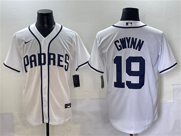 San Diego Padres #19 Tony Gwynn White Cool Base Stitched Jersey - Zenithce