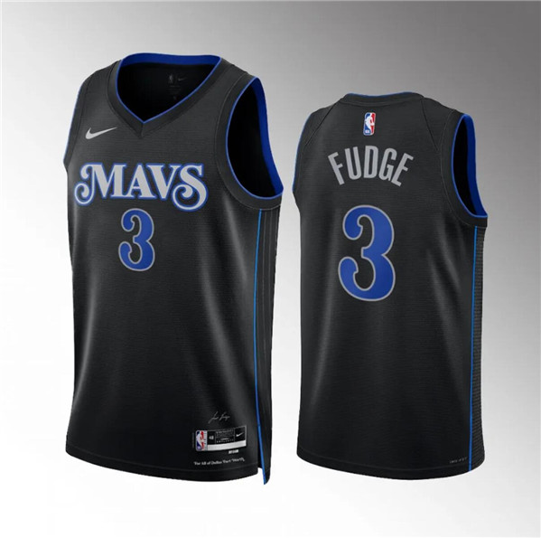 Dallas Mavericks #3 Alex Fudge Black 2023-24 City Edition Stitched Jersey - Zenithce