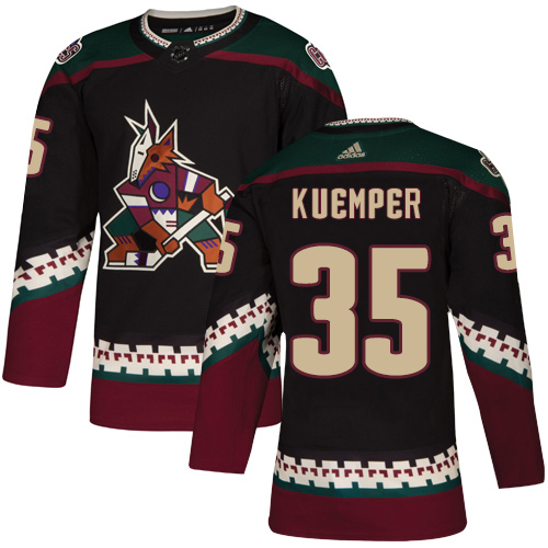 Arizona Coyotes #35 Darcy Kuemper Black Stitched Jersey - Zenithce
