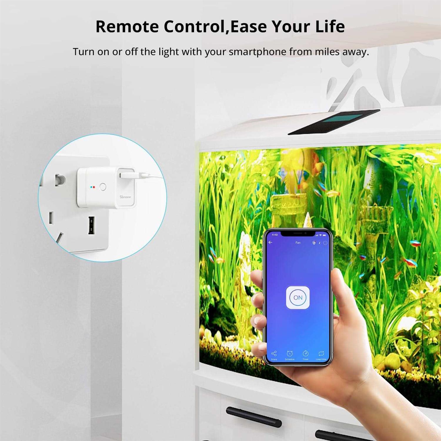 Sonoff BasicR2 10A Smart WiFi Wireless Light Switch Universal DIY Module for Smart Home Automation Solution - Zenithce