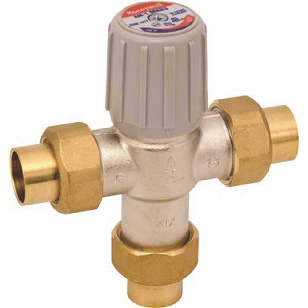 Honeywell AM100-US-1LF 1/2 Sweat Union Mixing Valve - Zenithce