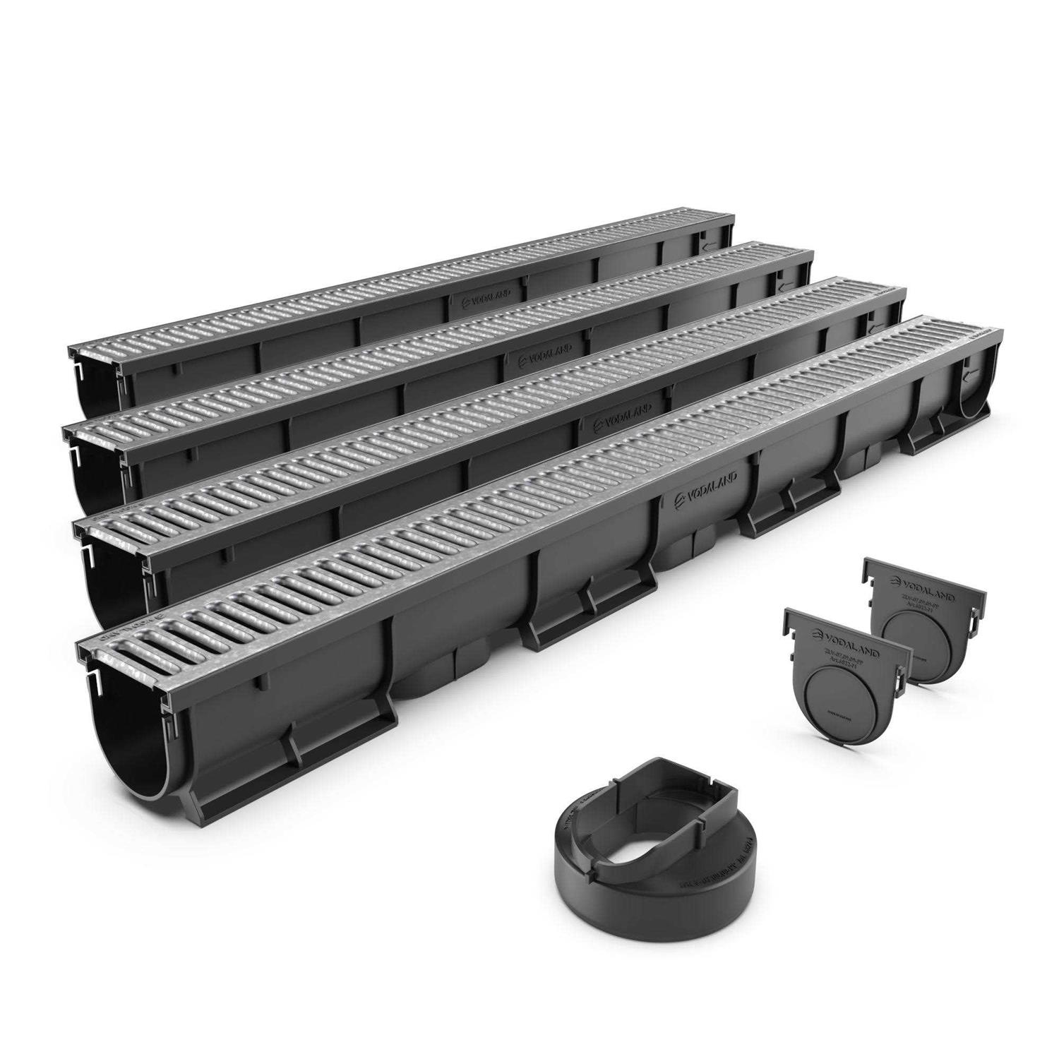 Vodaland 16×16 Catch Basin Stainless Steel ADA / HEEL Proof Grate Package - Zenithce