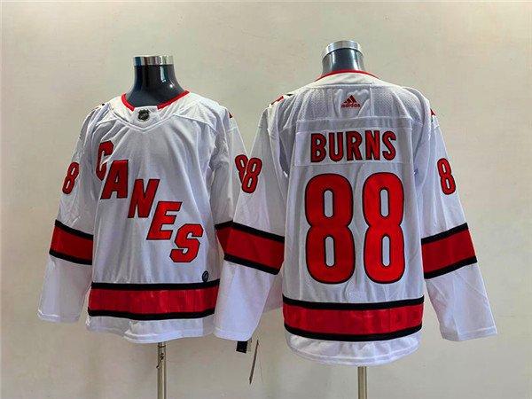 Carolina Hurricanes #88 Brent Burns White Stitched Jersey - Zenithce