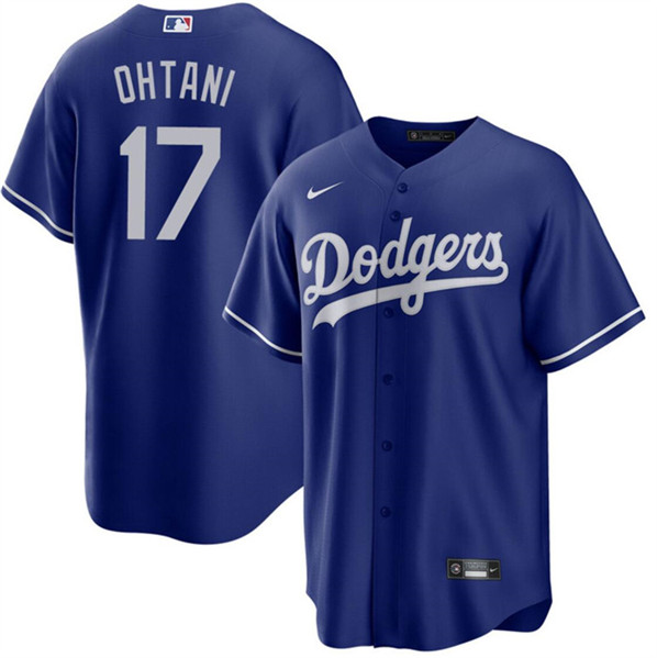 Los Angeles Dodgers #17 Shohei Ohtani Blue Cool Base Stitched Jersey - Zenithce