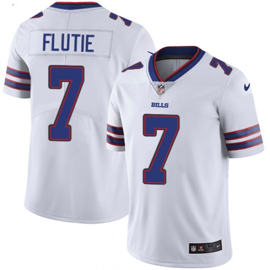 Buffalo Bills #7 Doug Flutie White Vapor Untouchable Limited Stitched Jersey - Zenithce