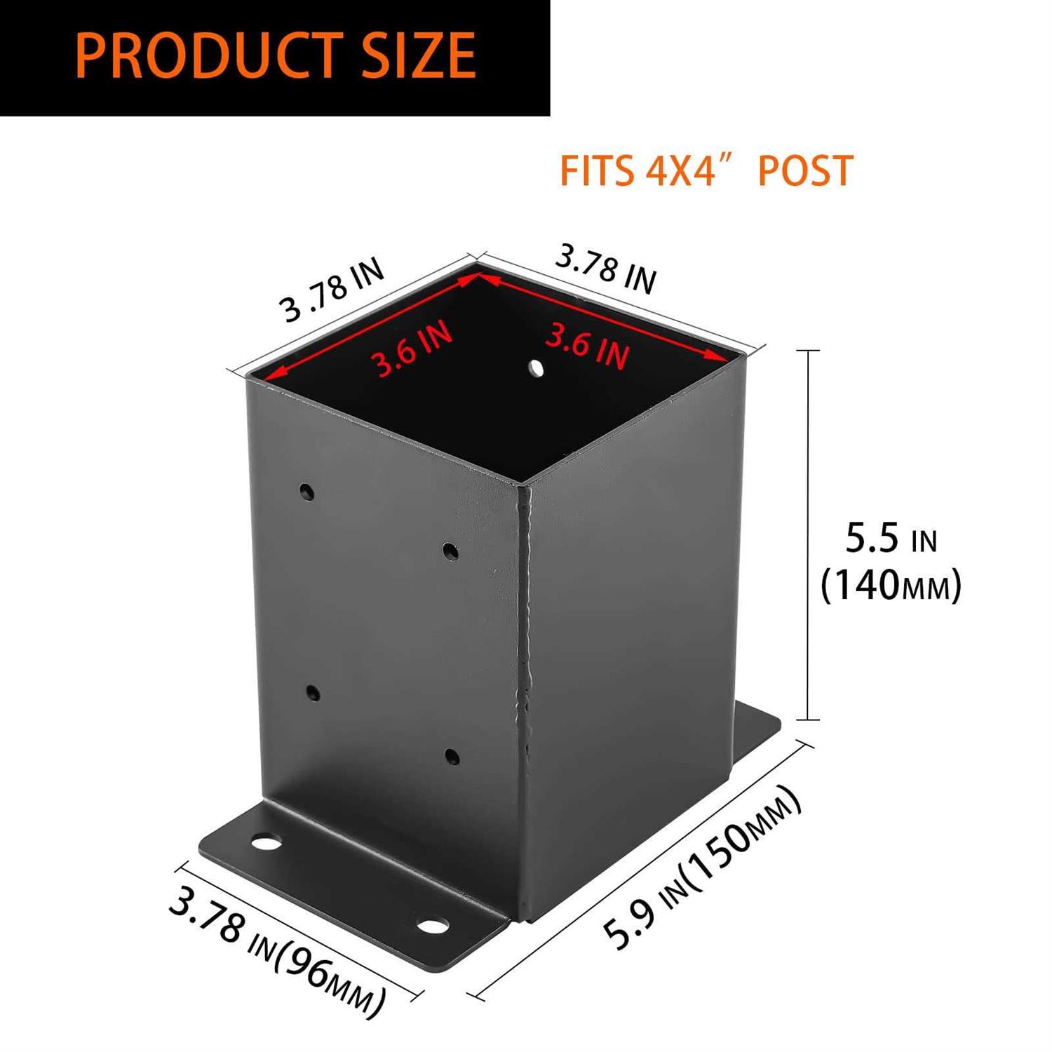 Positive Insulated Battery Power Junction Post Block 3/8 Lug X 16 Thread - Zenithce