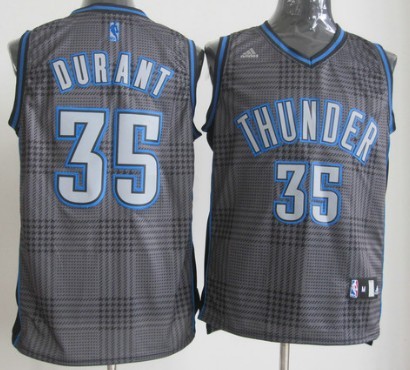 Oklahoma City Thunder #35 Kevin Durant Black Rhythm Fashion Jersey - Zenithce
