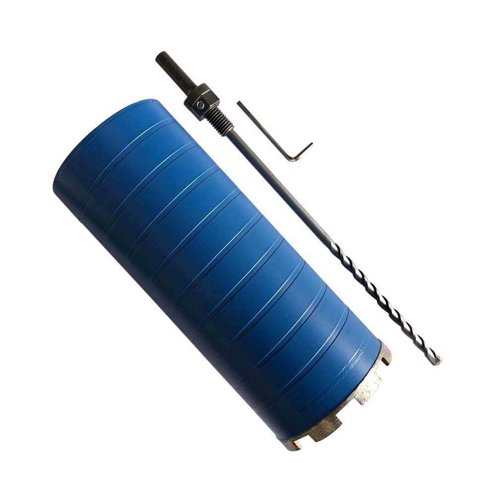 EDiamondTools Dry Diamond Core Drill Bits for Brick and Block with 1/2 Shank Pilot Bit Adapter - Zenithce