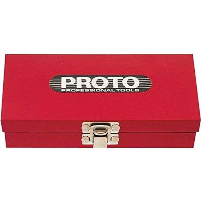 Proto 20 inchw Steel, Safety Red Portable Tool Box, Powder Coated, 9-1/2 inchh, Size: 2 in - Zenithce
