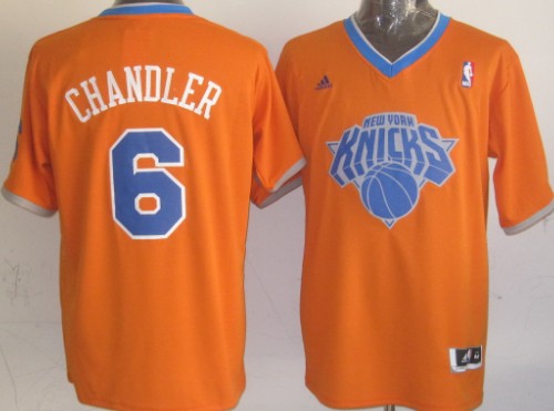 New York Knicks #6 Tyson Chandler Revolution 30 Swingman 2013 Christmas Day Orange Jersey - Zenithce
