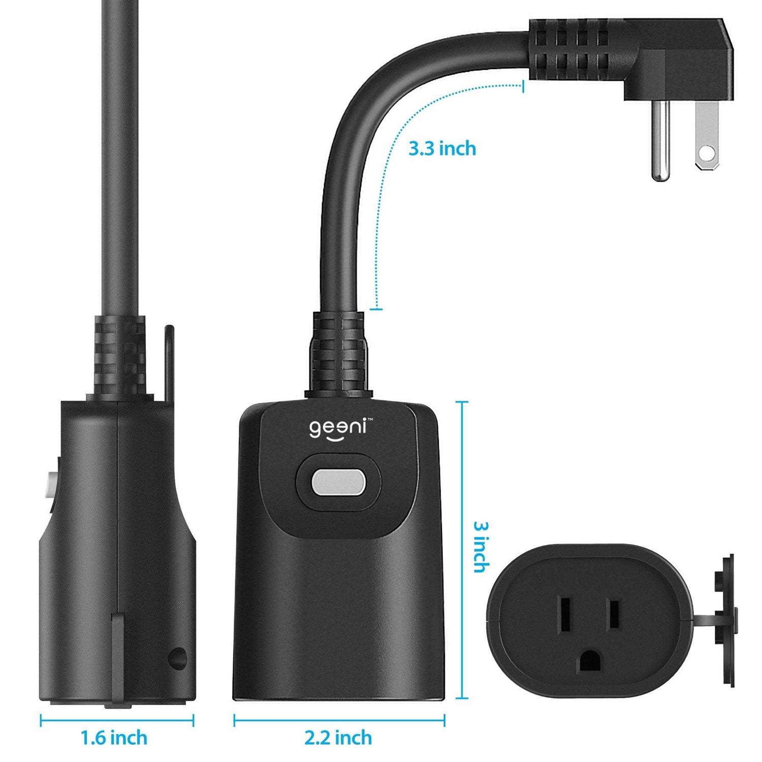 Geeni High Speed USB Charger Wi-Fi Smart Outlet - Zenithce