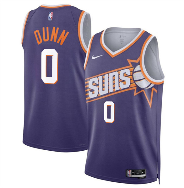 Phoenix Suns #0 Ryan Dunn Purple 2024 Draft Icon Edition Stitched Jersey - Zenithce
