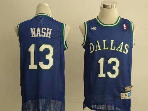 Dallas Mavericks #13 Steve Nash Light Blue Swingman Throwback Jersey - Zenithce