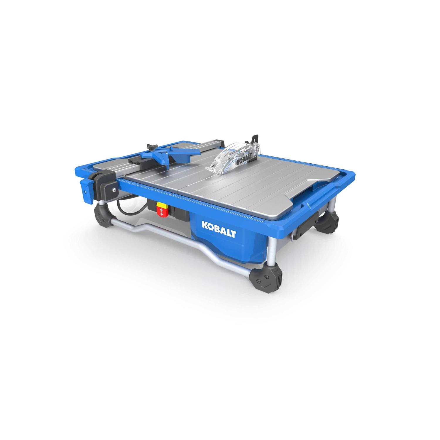Kobalt 7-in 10-Amp Wet Sliding Table Tile Saw with Stand - Zenithce