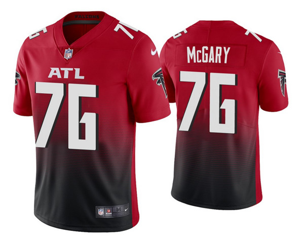Atlanta Falcons #76 Kaleb McGary 2020 Red Vapor Untouchable Limited Stitched Jersey - Zenithce