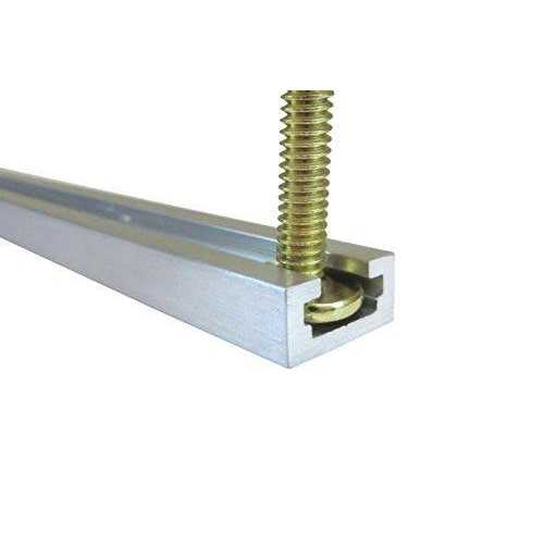 Lot Aluminum T Track 3/4 by 3/8 Slot, Accepts Hex Bolts or T Bolts - Zenithce