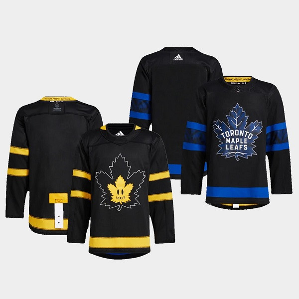 Toronto Maple Leafs Black Blank Alternate Premier Breakaway Reversible StitchedJersey - Zenithce