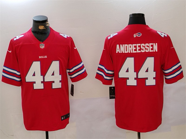 Buffalo Bills #44 Joe Andreessen Red Vapor Untouchable Limited Stitched Jersey - Zenithce