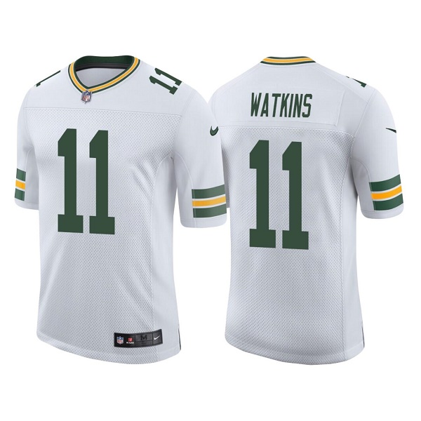 Green Bay Packers #11 Sammy Watkins White Stitched Football Jersey - Zenithce