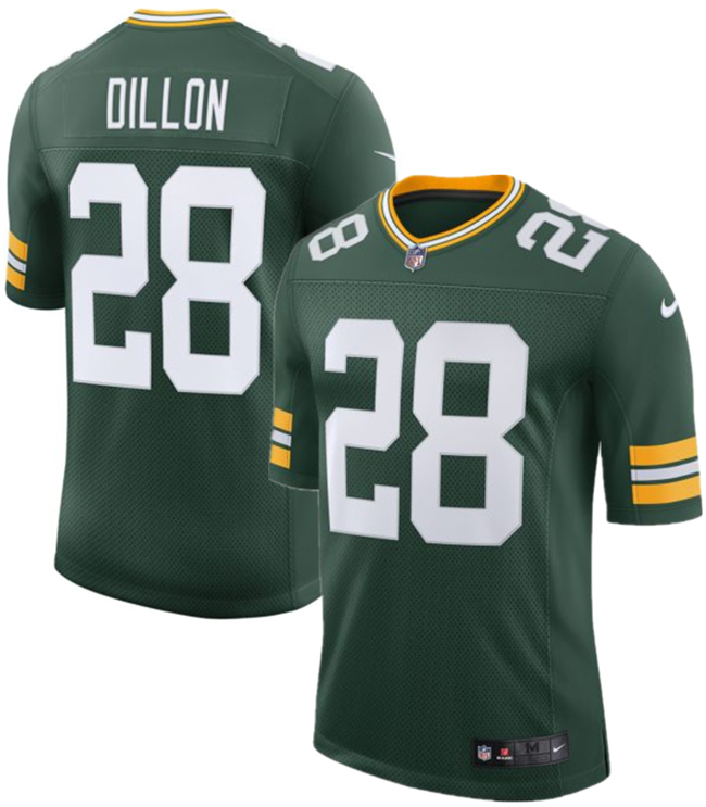Green Bay Packers #28 A. J. Dillon Green 2025 New Vapor Untouchable Limited Stitched Jersey - Zenithce