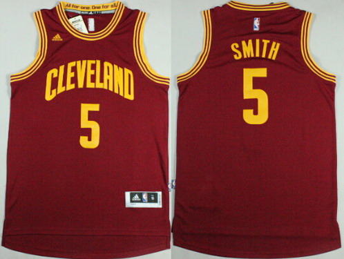 Cleveland Cavaliers #5 J.R. Smith Revolution 30 Swingman 2014 New Red Jersey - Zenithce