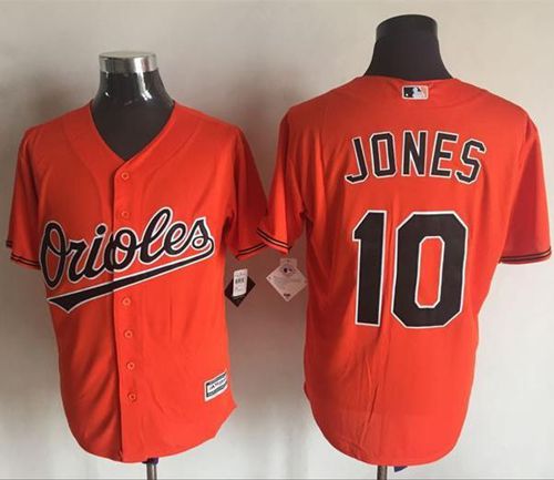 Orioles #10 Adam Jones Orange New Cool Base Stitched Jersey - Zenithce