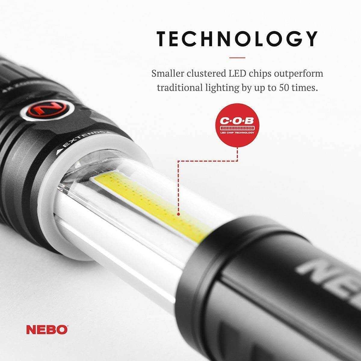 Nebo Slyde King Rechargeable Flashlight - Zenithce
