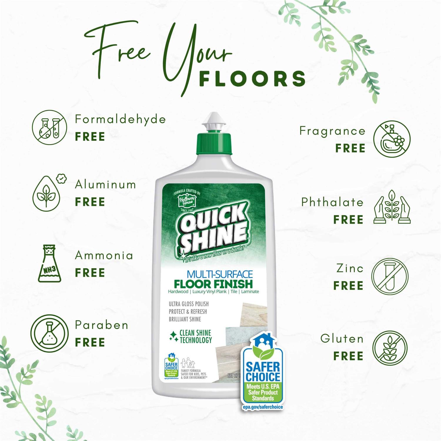 Quick Shine Floor Finish - Zenithce