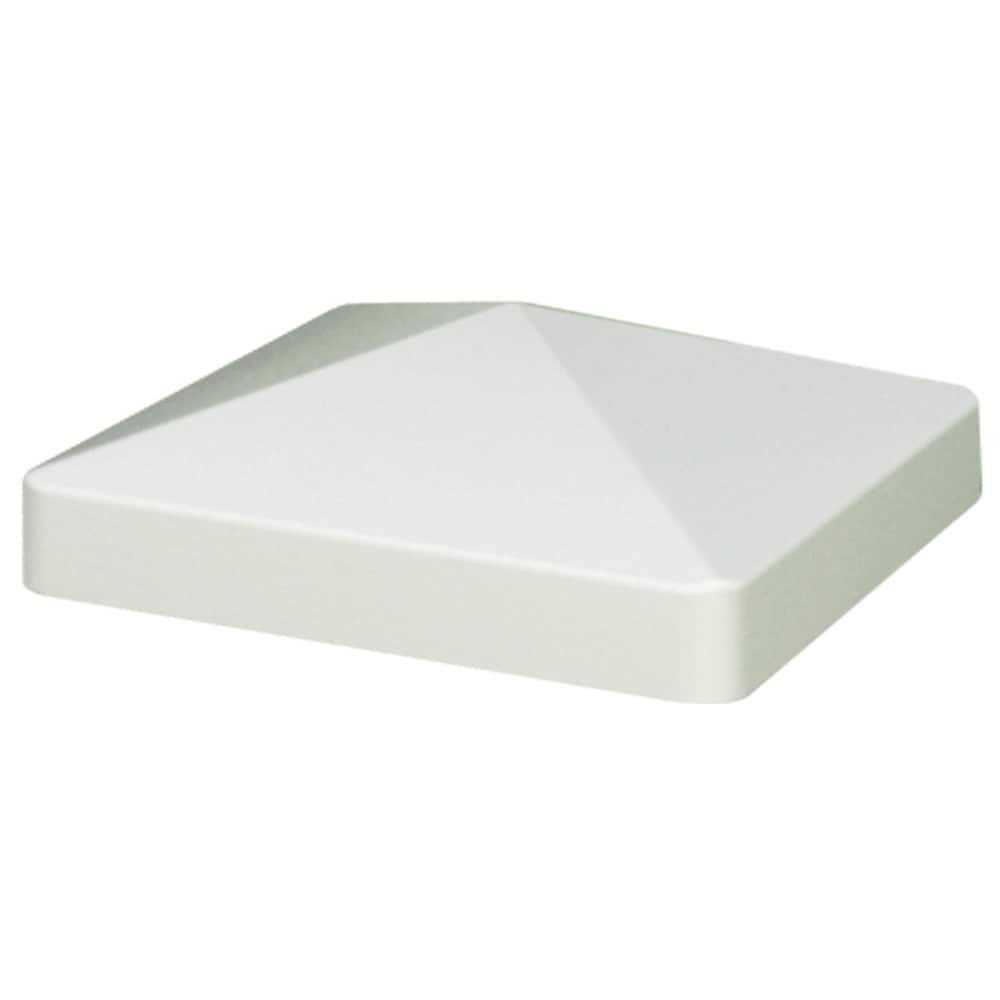 Outdoor Essentials 5 in. x 5 in. White Vinyl Gothic Fence Post Cap - Zenithce