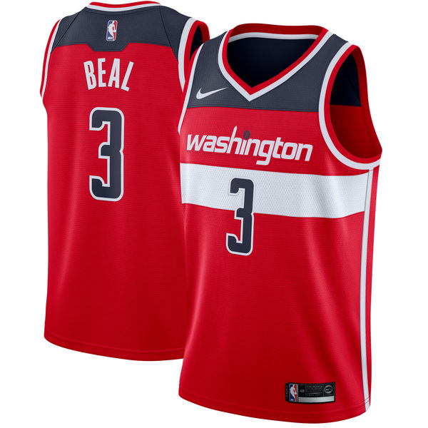 Washington Wizard #3 Bradley Beal Red Swingman Jersey - Zenithce
