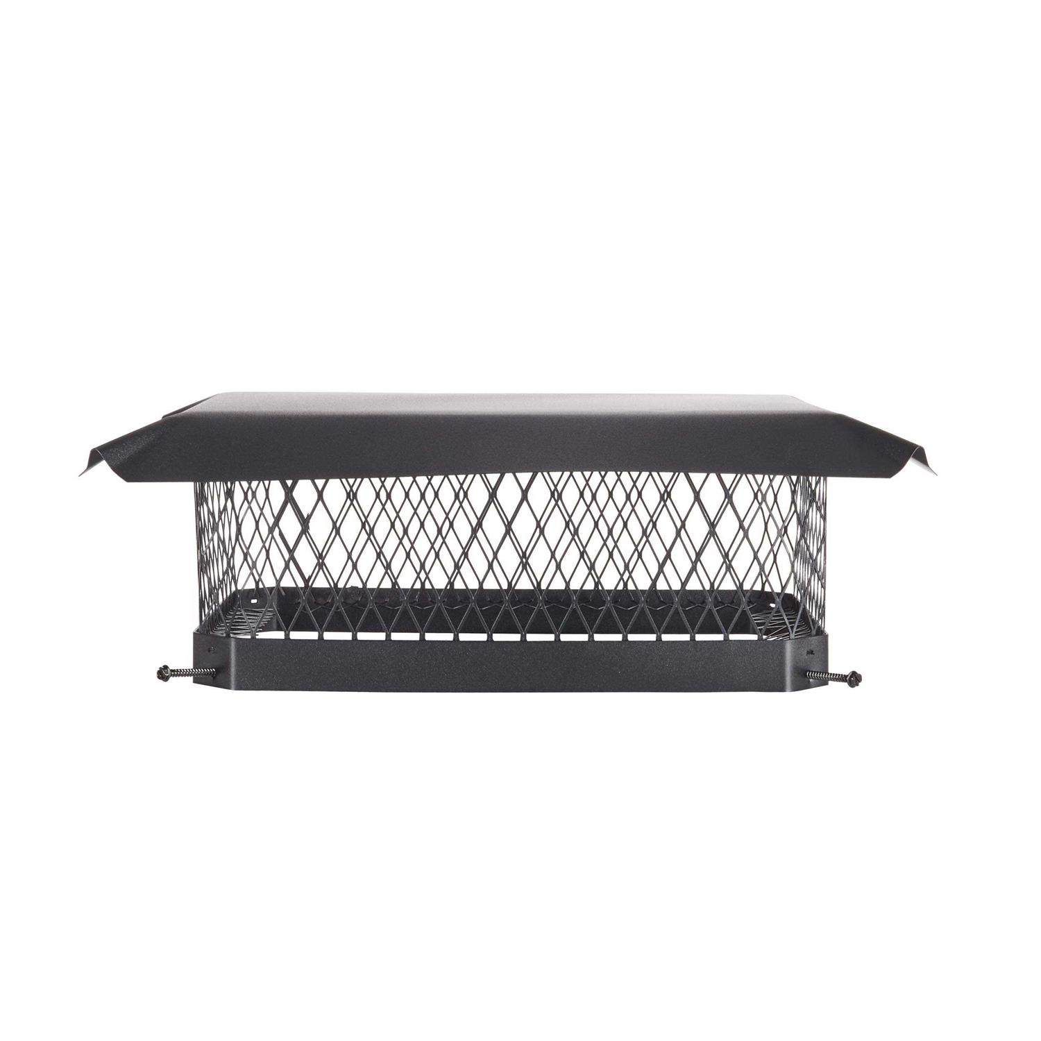 Shelter Galvanized Steel Multi-Flue Chimney Cap Black - Zenithce
