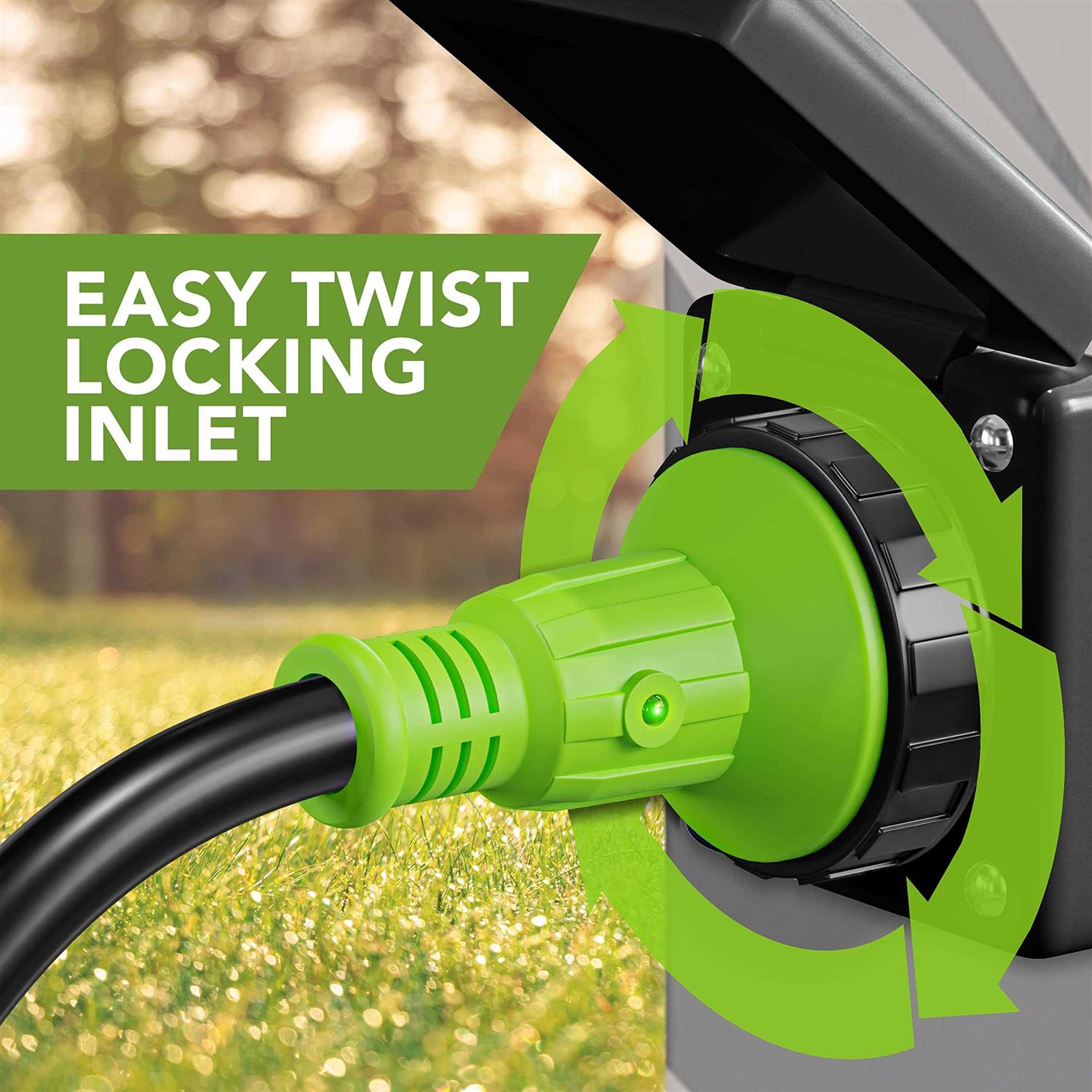 Leisure Rv 125/250v 50 Amp Power Plug Twist Lock Inlet with 3 Stainless Steel Pins - Zenithce