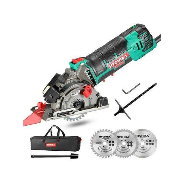 Mini Circular Saw Enventor 4.8A Electric Circular Saw Corded with Laser Guide - Zenithce