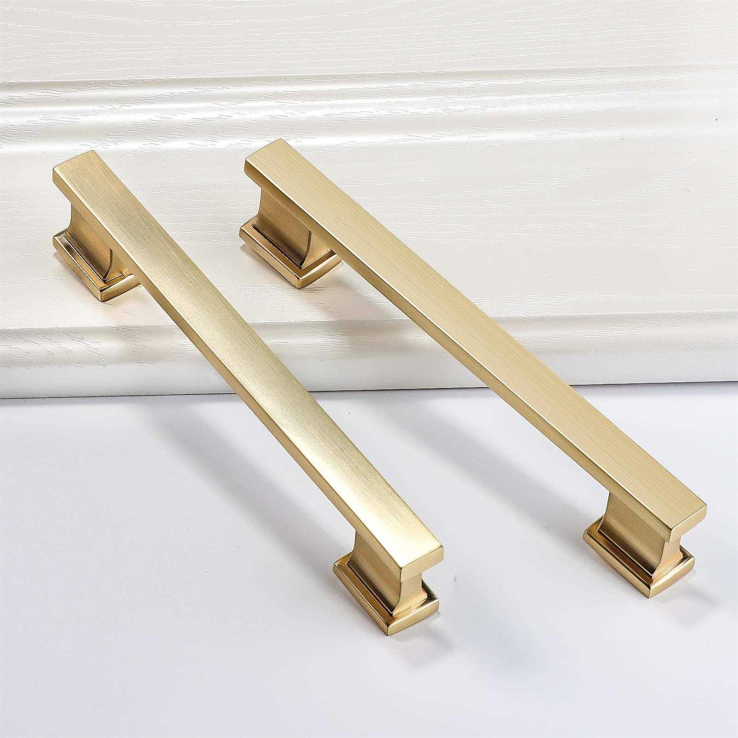VEHCIL Square Cabinet Knobs Brushed Nickel Single Hole Silver Kitchen Cabinet Knobs Cabinet Handles Hardware for Cupboard Closet Bathroom - Zenithce