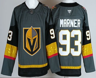 Vegas Golden Knights #93 Mitch Marner Gray Authentic Jersey - Zenithce