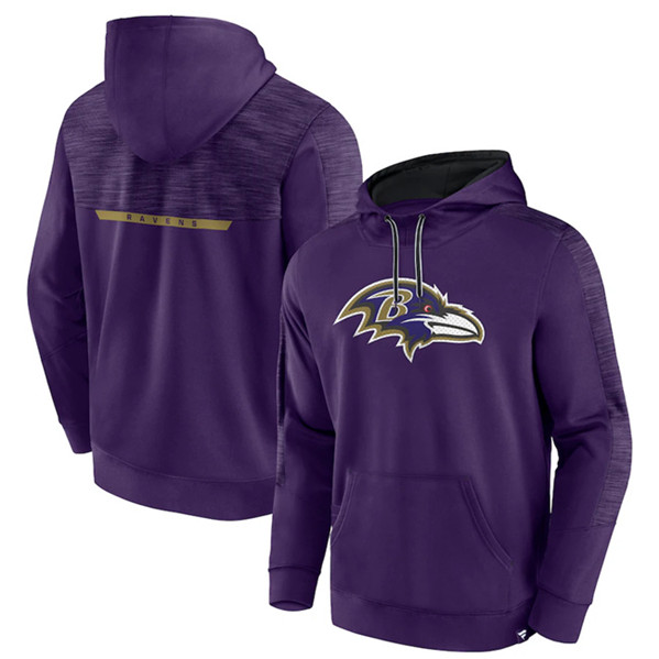 Baltimore Ravens Purple Defender Evo Pullover Hoodie - Zenithce