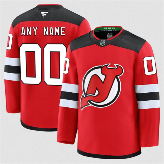 New Jersey Devils Custom Red 2024-25 Home Stitched Jersey - Zenithce