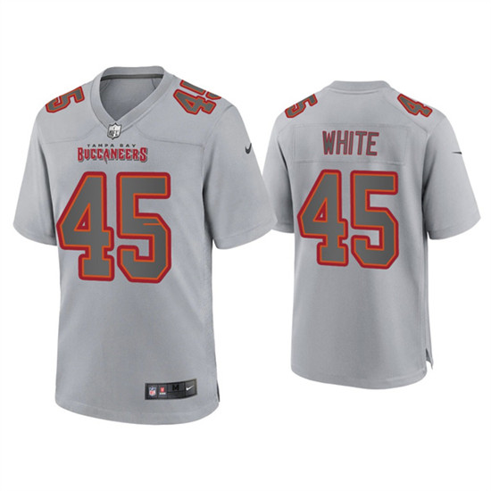 Tampa Bay Buccaneers #45 Devin White Gray Atmosphere Fashion Stitched Game Jersey - Zenithce