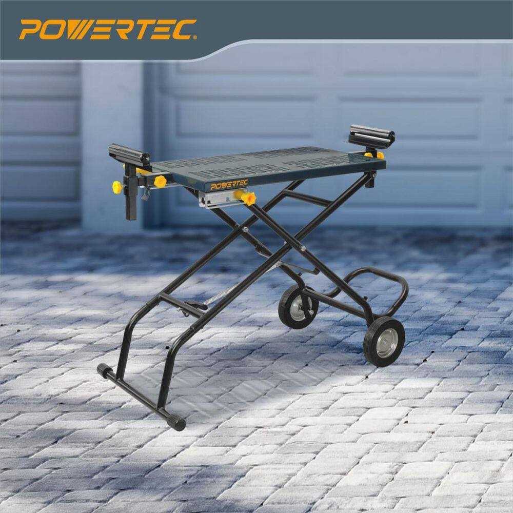Powertec Taper/Straight Line Jig for Table Saws with 3/4 Wide by 3/8 Deep Miter Slot - Zenithce
