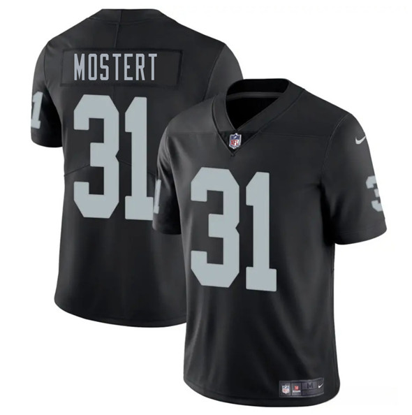 Las Vegas Raiders #31 Raheem Mostert Black 2025 Vapor Stitched Jersey - Zenithce